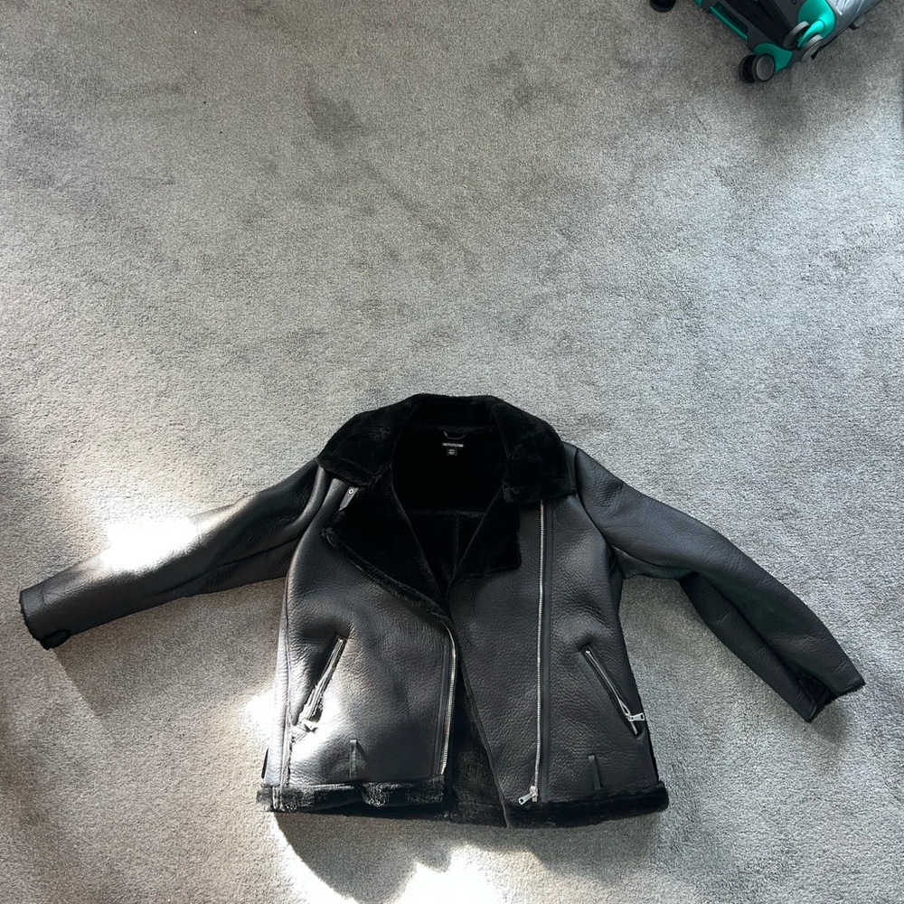 Women's Black Shearling Jacket
